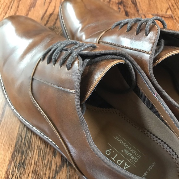 LAST DAYS Apt. 9 Garret Brown Oxford Dress Shoes - Picture 11 of 12
